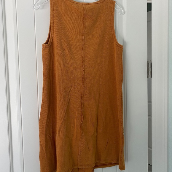 NWT Heyson Toasted Gold Ribbed Tank Dress Sz M - Picture 4 of 5